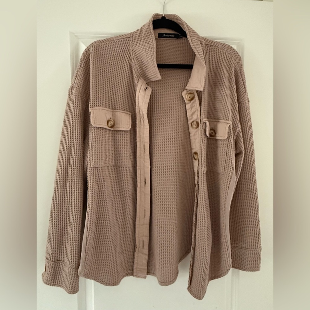 Waffle Knit shacket
